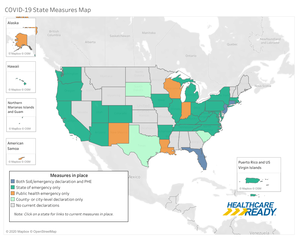 Healthcare Ready Mapping The United States Response To The